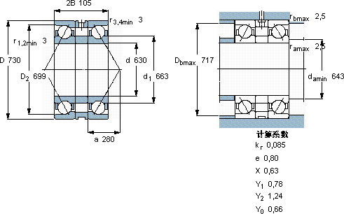 0000 品牌:瑞典skf轴承 额定转速: 系列:角接触球轴承 极限转速: 旧